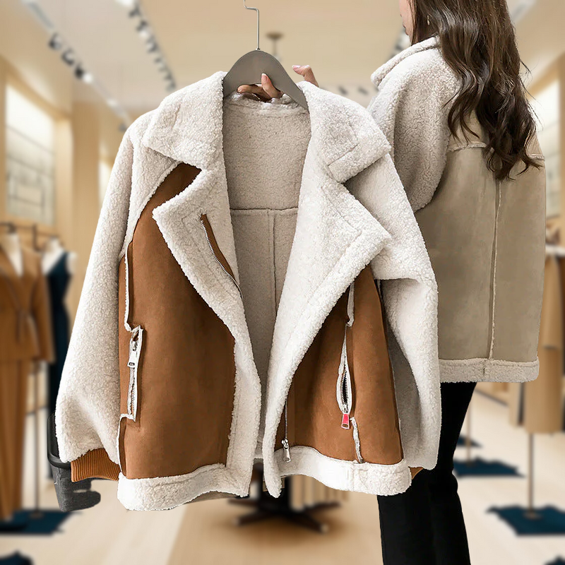 Erin - Chaqueta de Forro Sintético con Cremallera