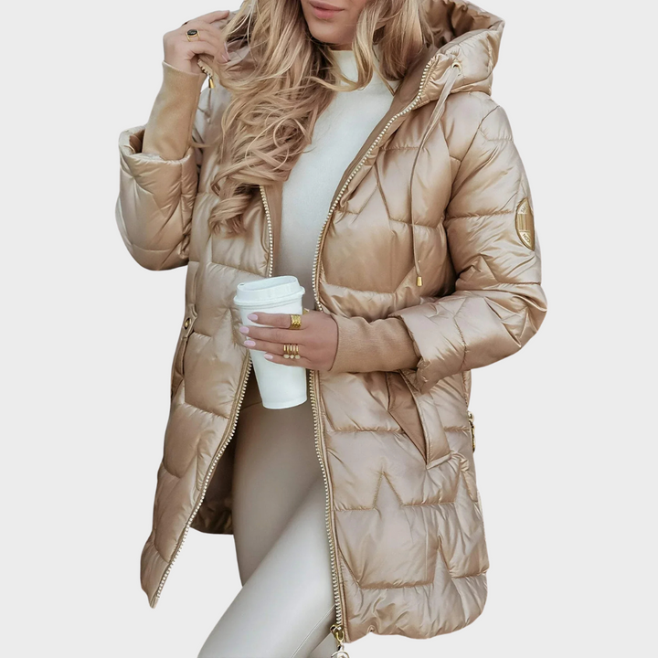 Nolwen - Abrigo de Invierno Elegante con Capucha