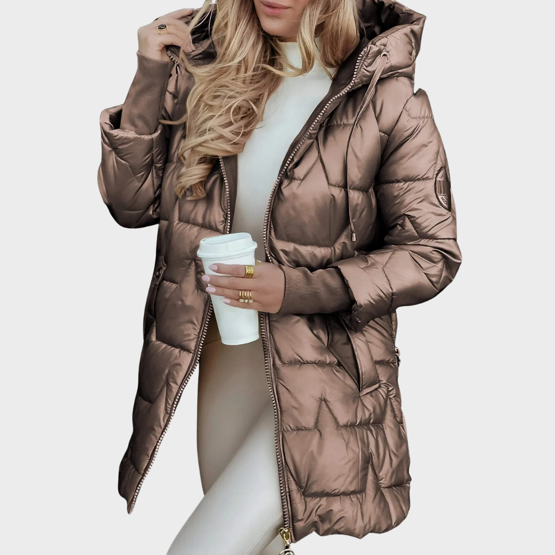 Nolwen - Abrigo de Invierno Elegante con Capucha