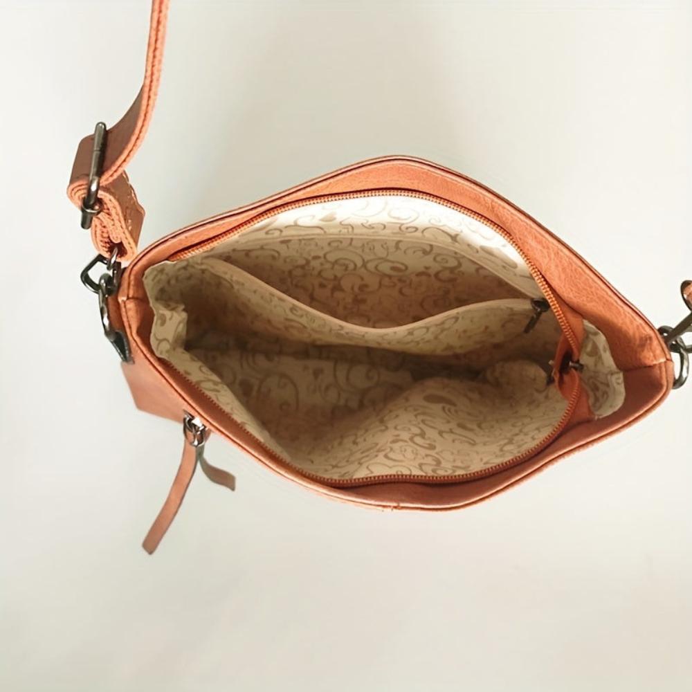 Lina | Bolso de bandolera vintage con estampado de tablero de ajedrez
