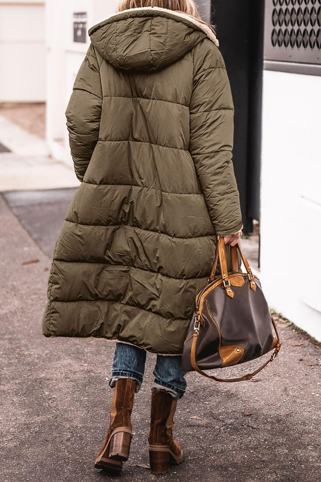 Johna – Abrigo Reversible de Sherpa Luxe