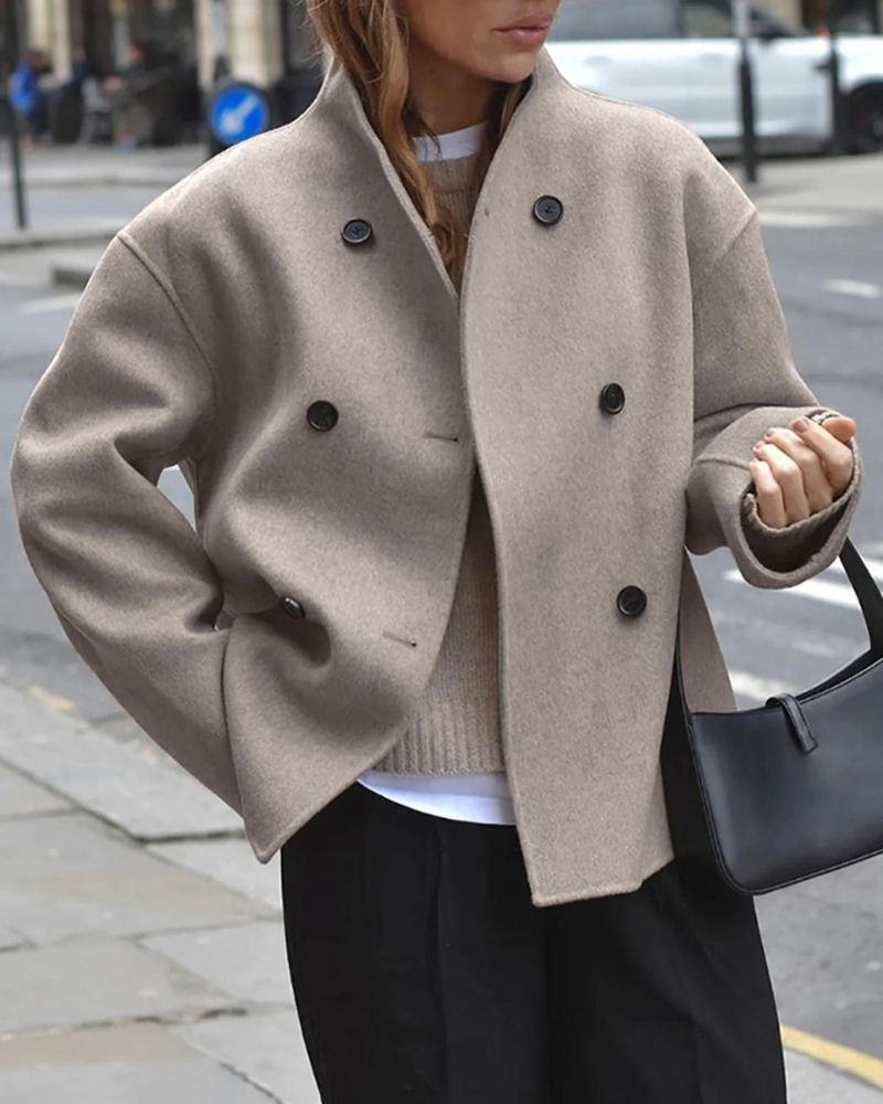 Anaia - Chaqueta Oversized de Estilo Francés