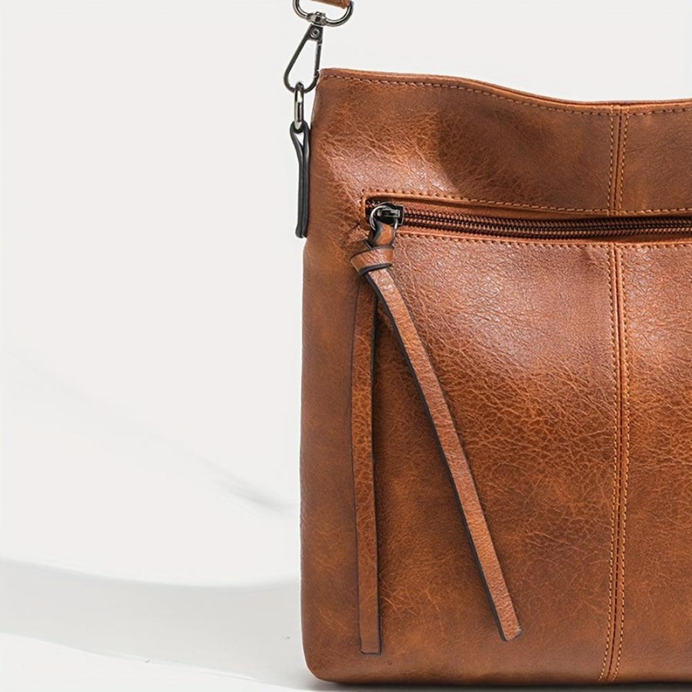Lina | Bolso de bandolera vintage con estampado de tablero de ajedrez