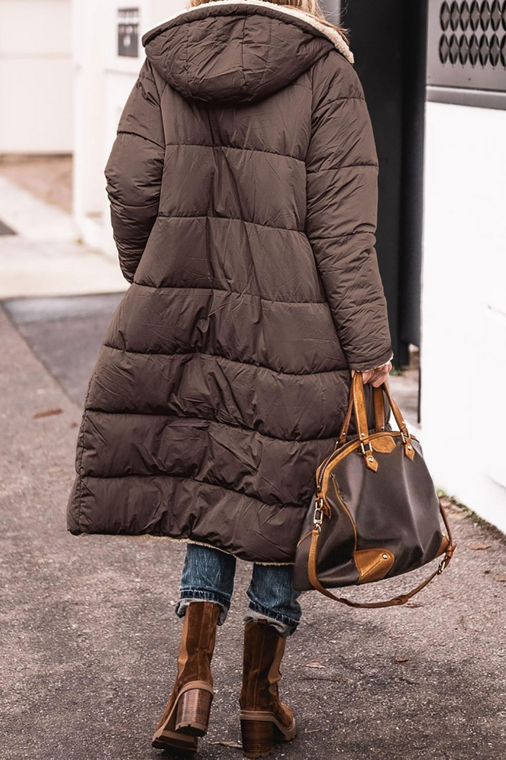 Johna – Abrigo Reversible de Sherpa Luxe
