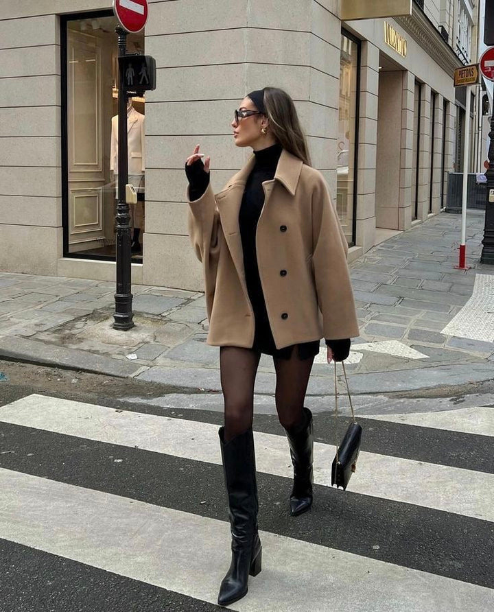 Adriana - Abrigo ancho de lana