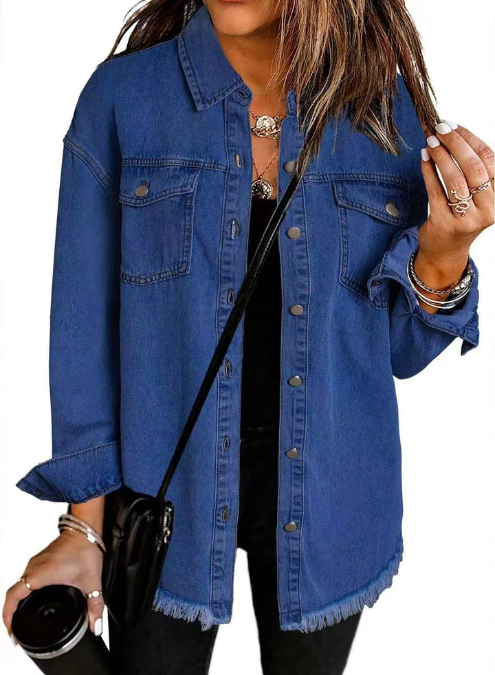 Giselle - Chaqueta de Denim Atemporal con Estilo Clásico