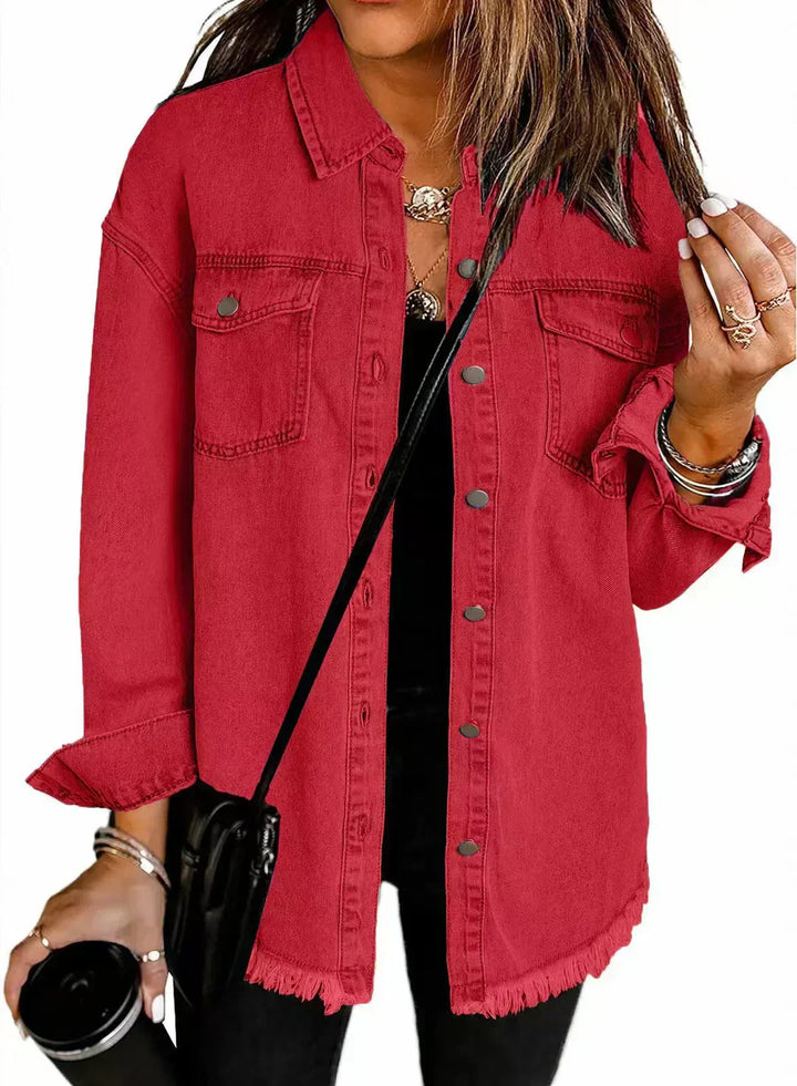 Giselle - Chaqueta de Denim Atemporal con Estilo Clásico