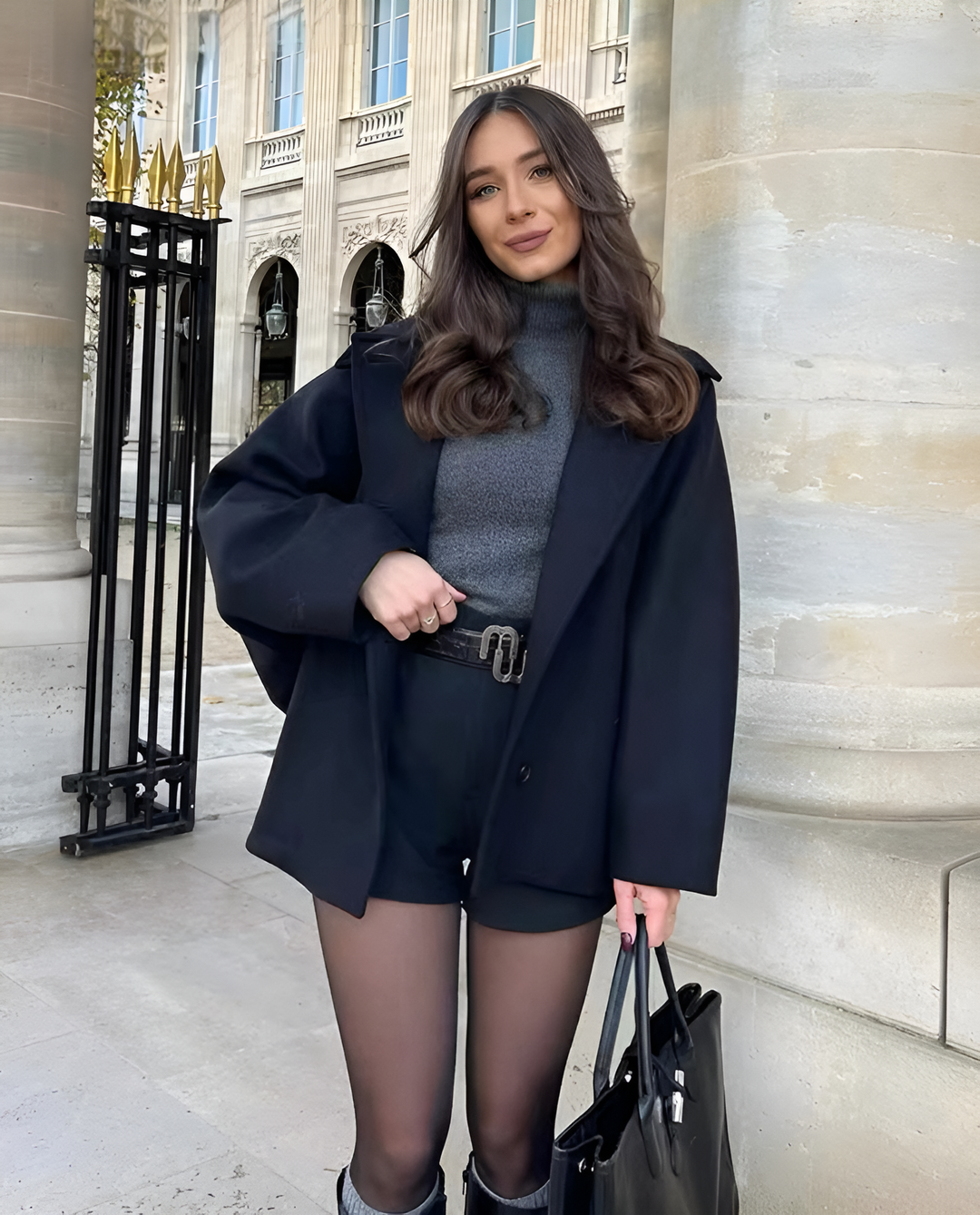 Adriana - Abrigo ancho de lana