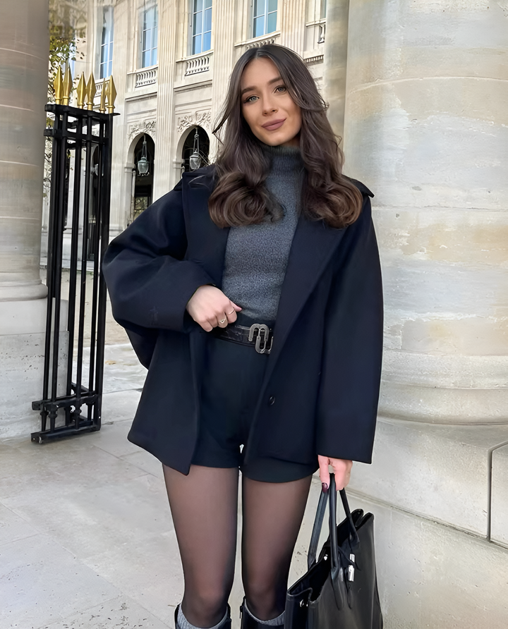 Adriana - Abrigo ancho de lana