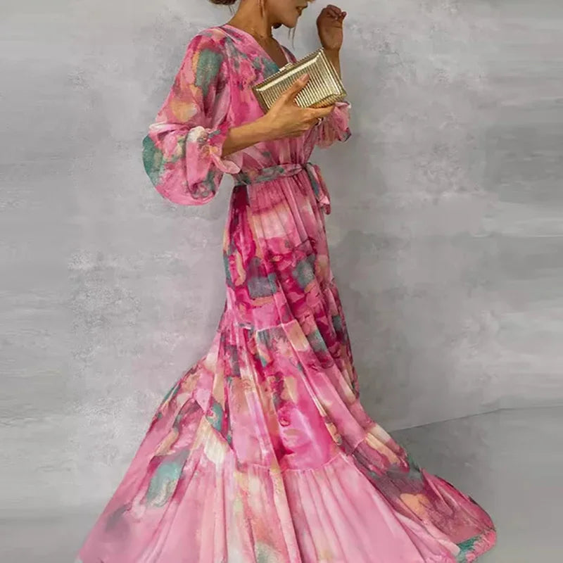 Vestido Rosalie Floral Elegante