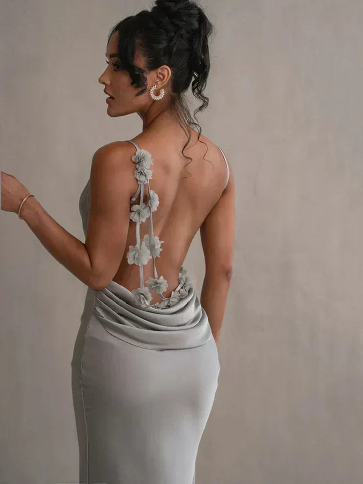Vestido Pauline Espalda Descubierta Elegante y Seductor