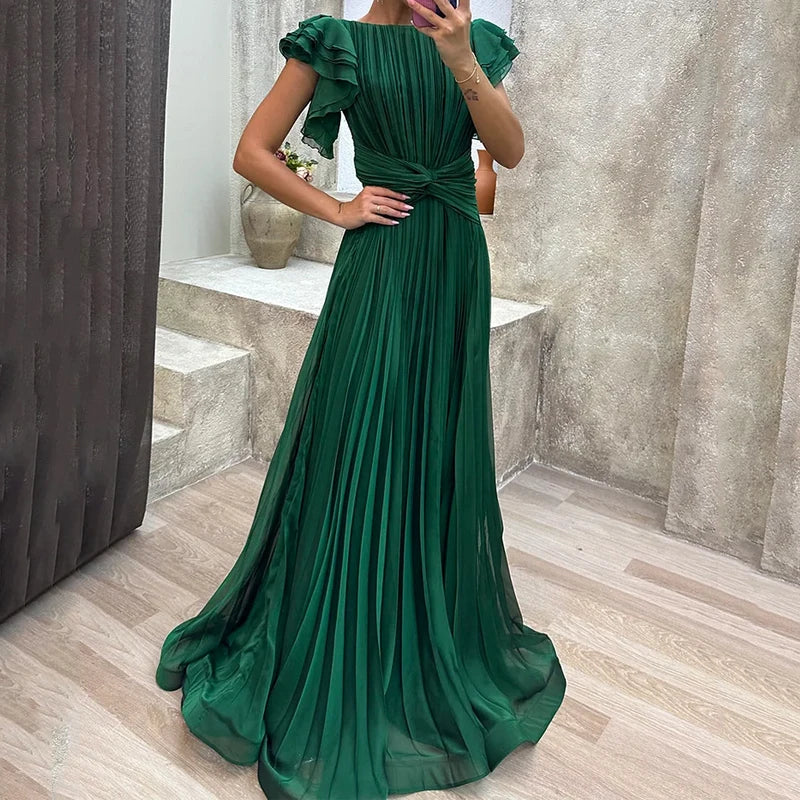 Vestido de Noche Plisado Éloïse