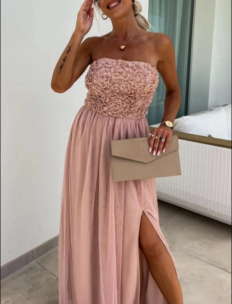 Vestido maxi Fluido de Un Hombro Dorothy