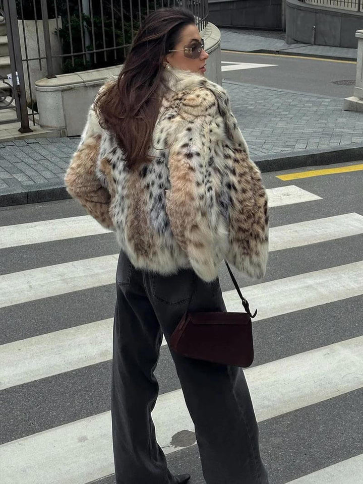 Teresa - Abrigo animal print