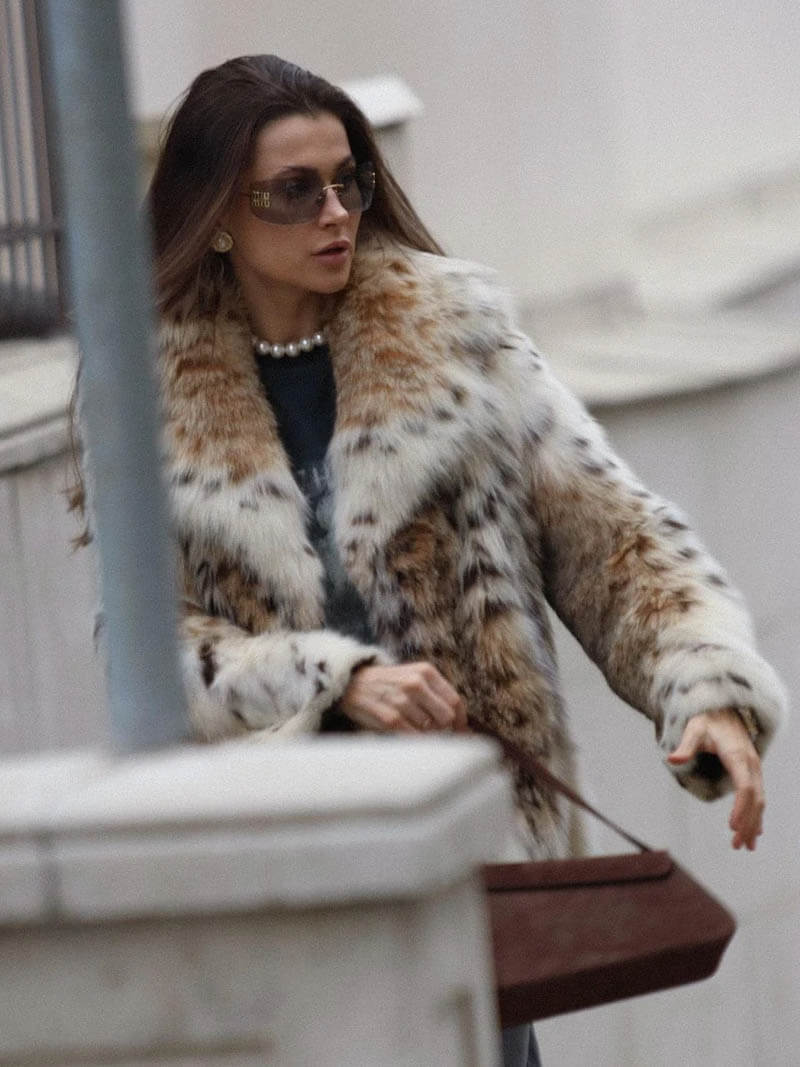 Teresa - Abrigo animal print