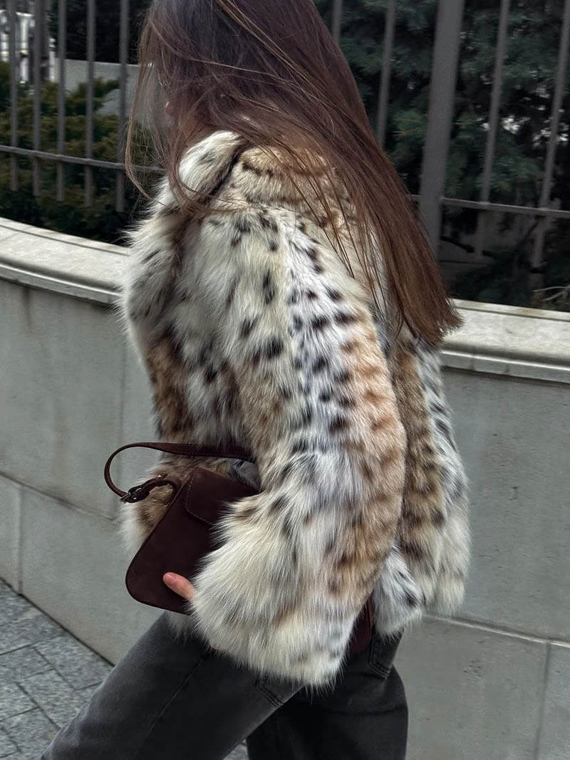 Teresa - Abrigo animal print
