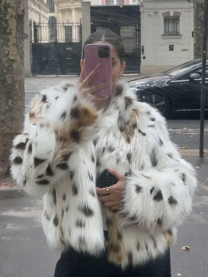 Teresa - Abrigo animal print