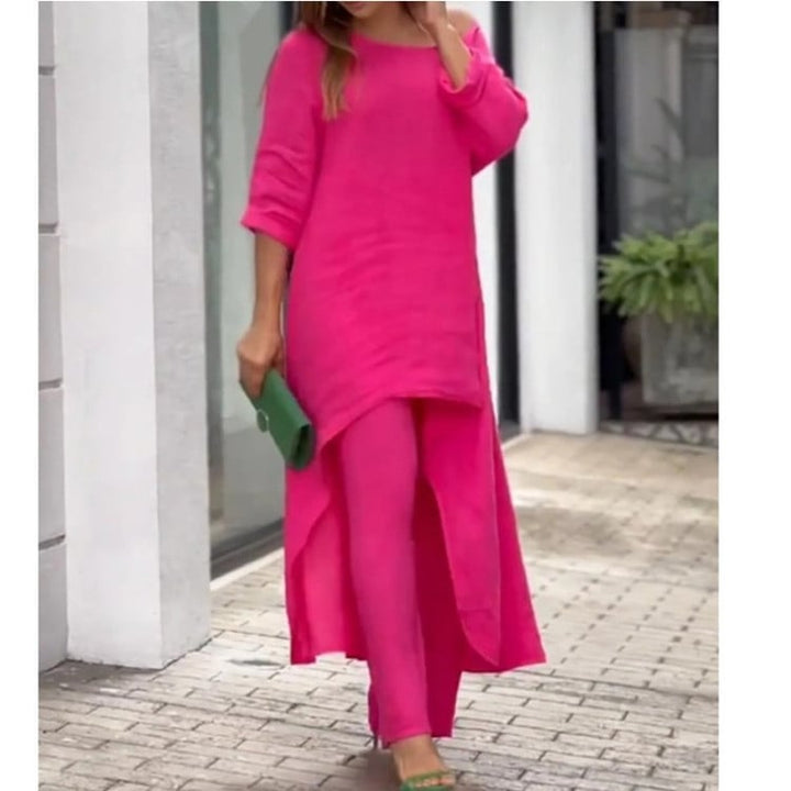Fabiola | Conjunto lino elegante