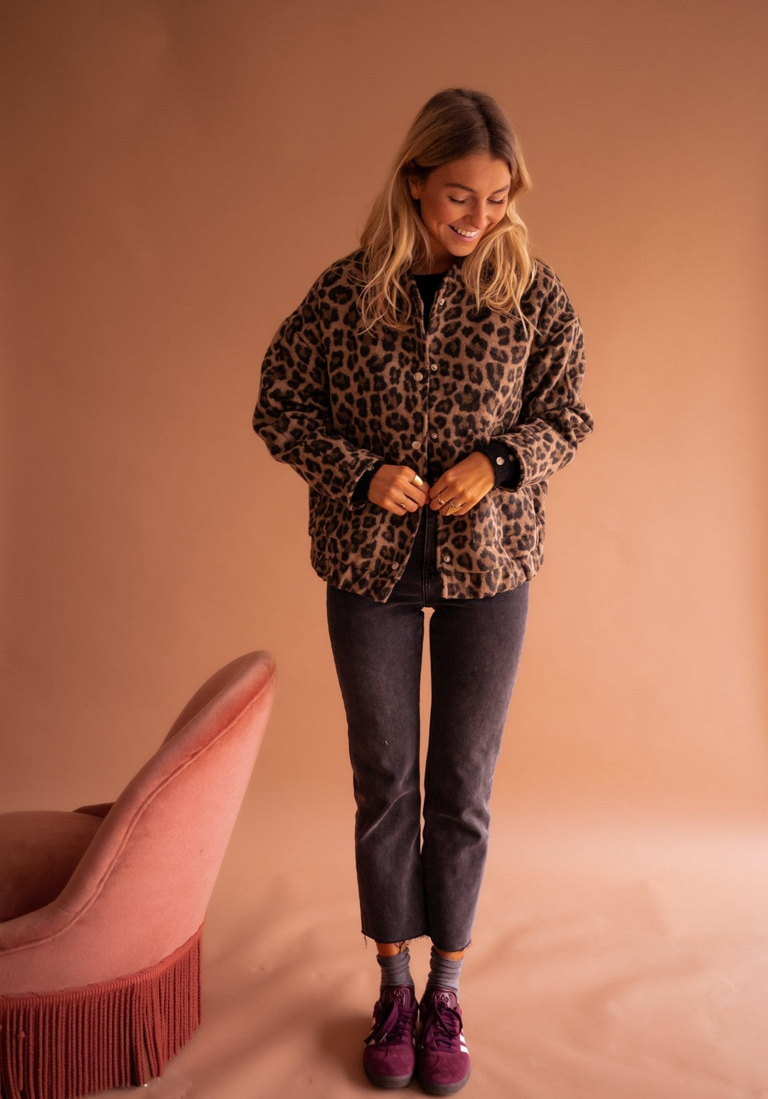 Charlene - Chaqueta de Leopardo
