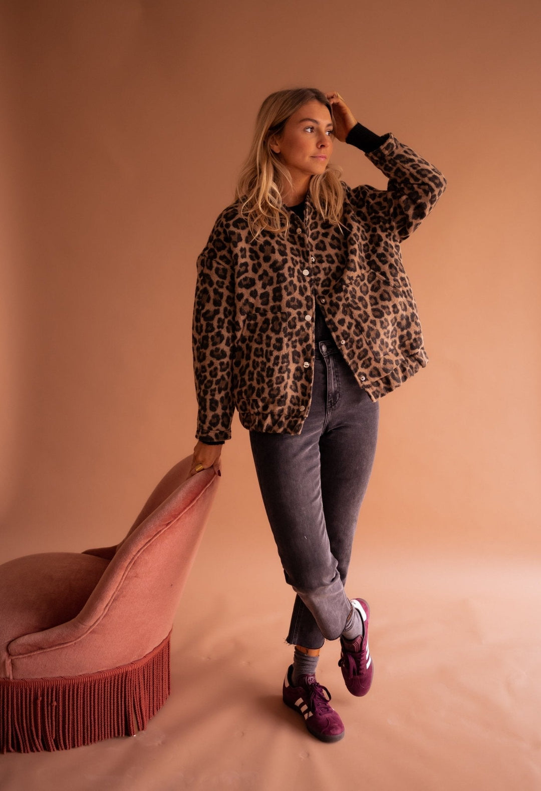 Charlene - Chaqueta de Leopardo