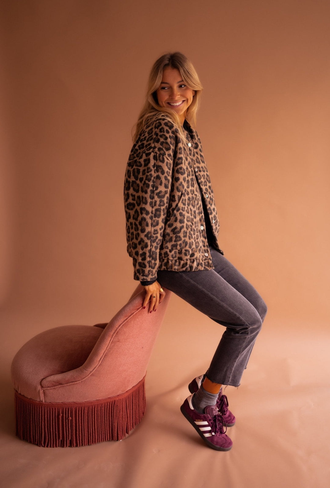 Charlene - Chaqueta de Leopardo